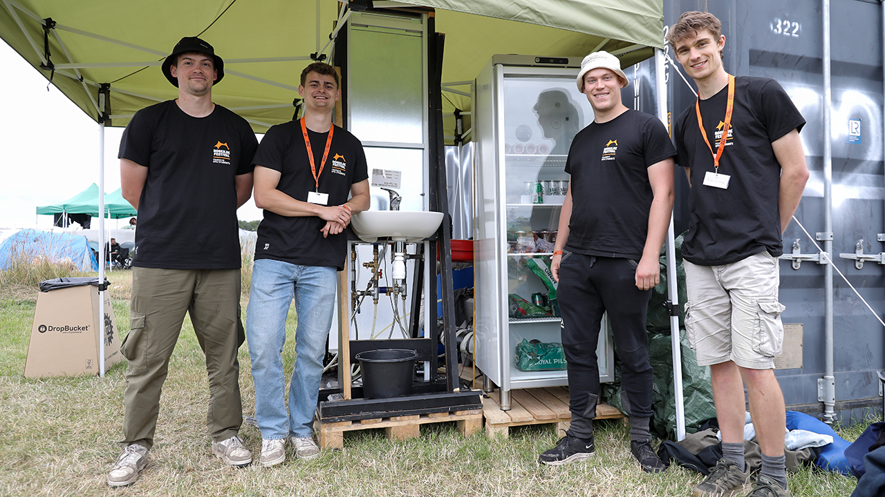 Studerende gør Roskilde Festival grønnere med en varmepumpe